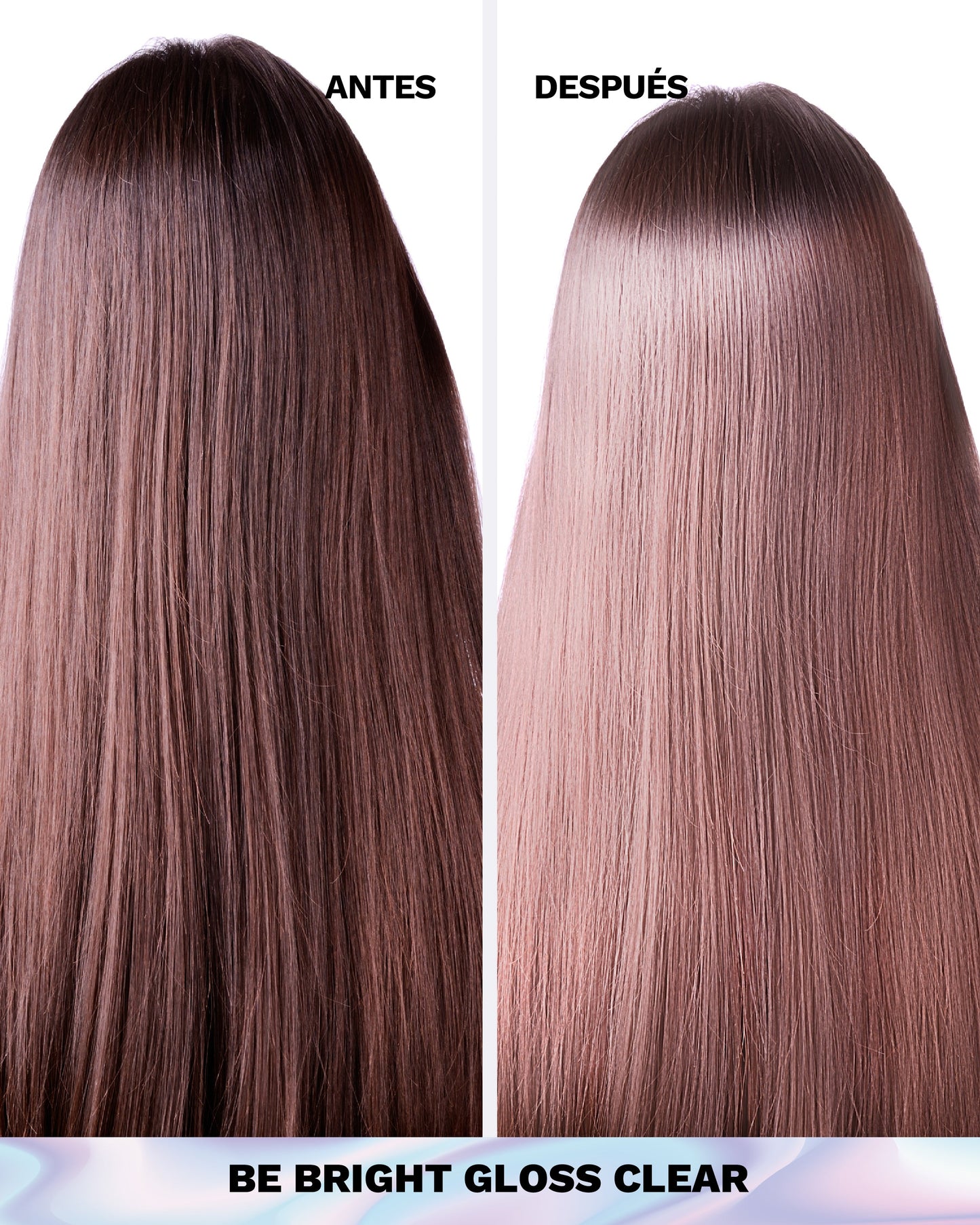 Gloss Clear Shine and color-enhancing treatment with hyaluronic acid, semi-permanent color | BE BRIGHT 3-in-1 | 5 OZ