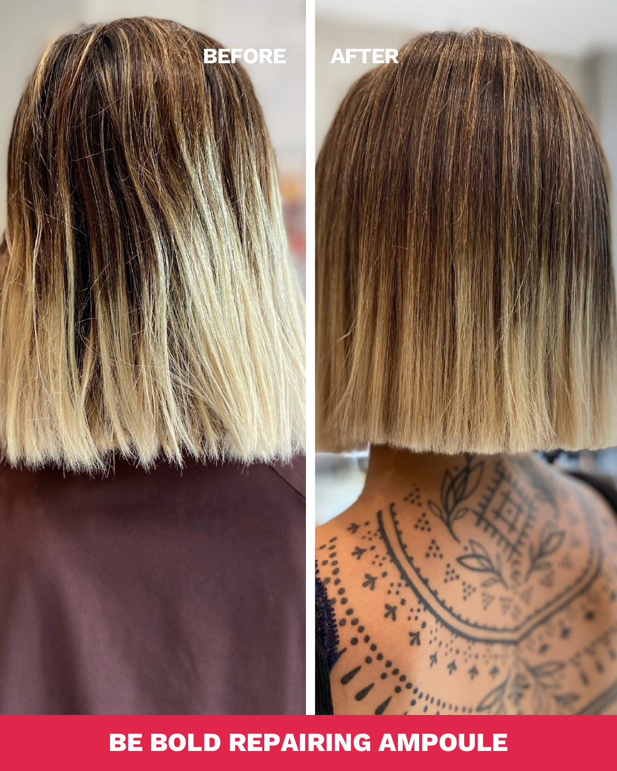 Repairing Ampoule with Hyaluronic Acid for Damaged Hair | BE BOLD | 0.5 OZ / 15 ML